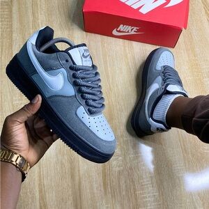 Nike Air Force 1 Sneakers with Suede Accents